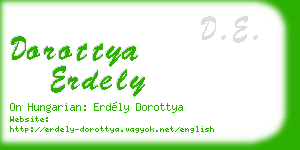 dorottya erdely business card